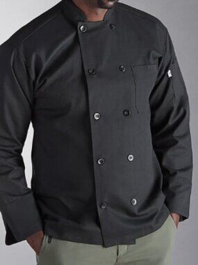Uncommon Threads Classic Chef Coat Black